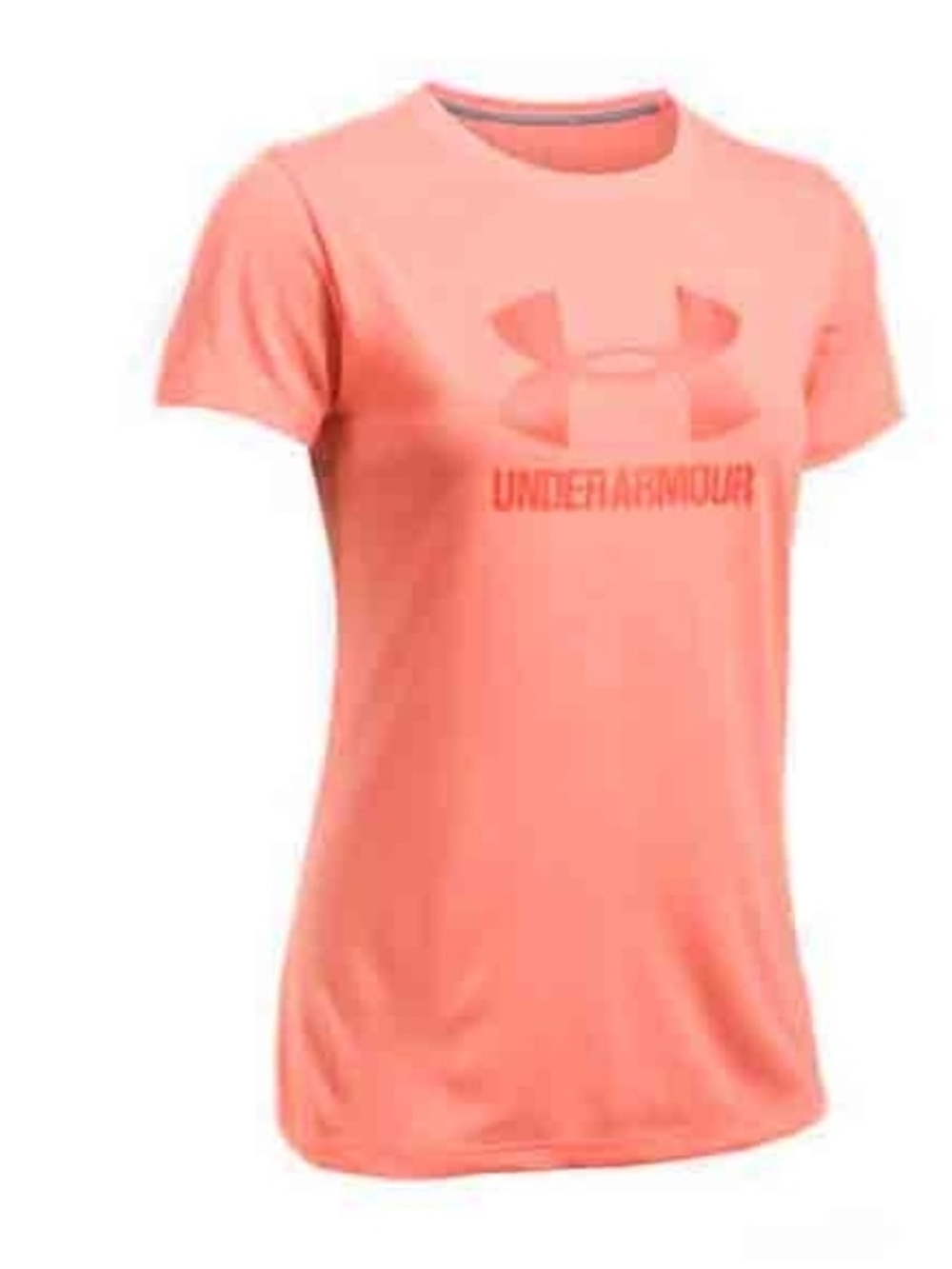 Under Armour Women's Coral Logo Performance T-Shirt Small